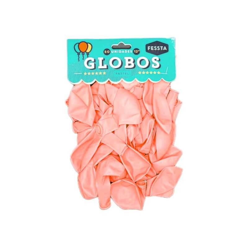 Globo Pastel x50 Und Fessta Durazno