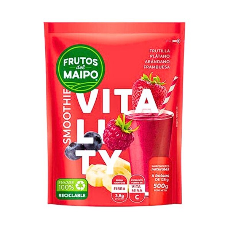 Smoothie Vitality Frutos del Maipo - 500 gr Smoothie Vitality Frutos del Maipo - 500 gr