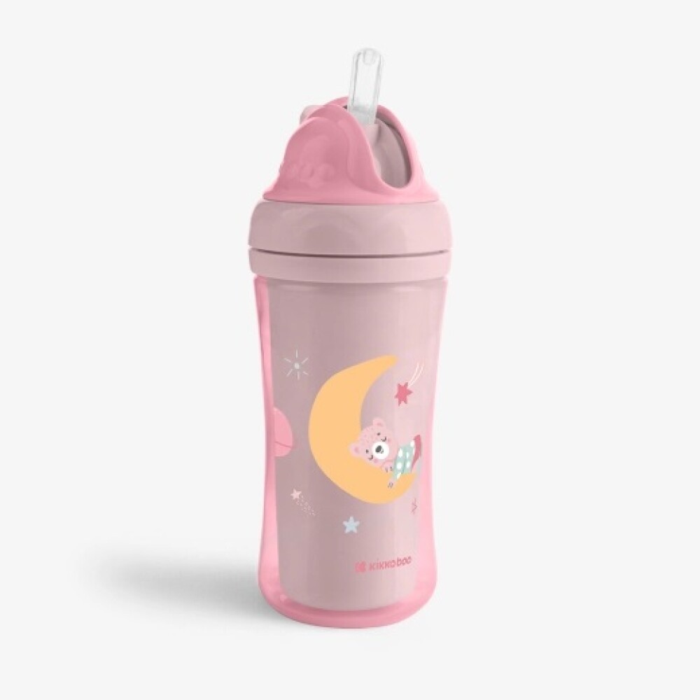 Vaso sorbito moony KIKKABOO rosa