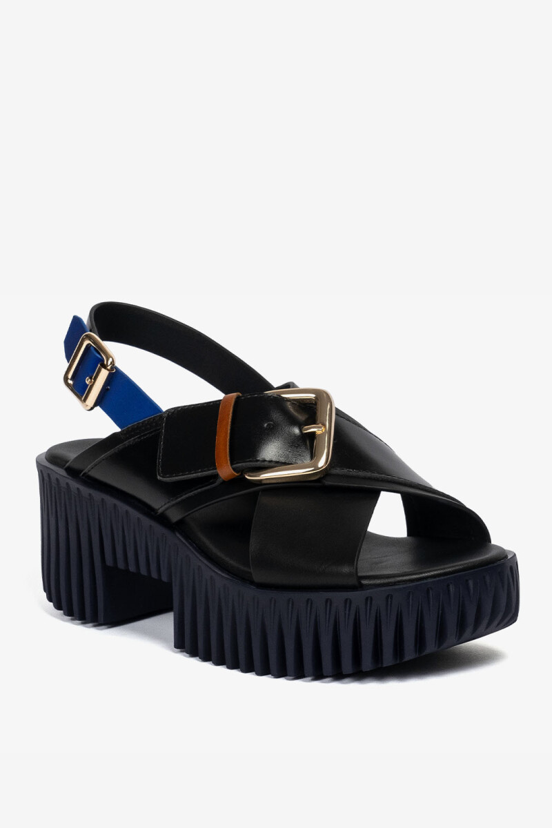 SANDALIA PLIA JUNO Negro