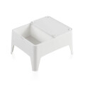 MESA DE JARDÍN AUXILIAR MODELO ALASKA COLOR BLANCO Mesa De Jardín Auxiliar Modelo Alaska Color Blanco