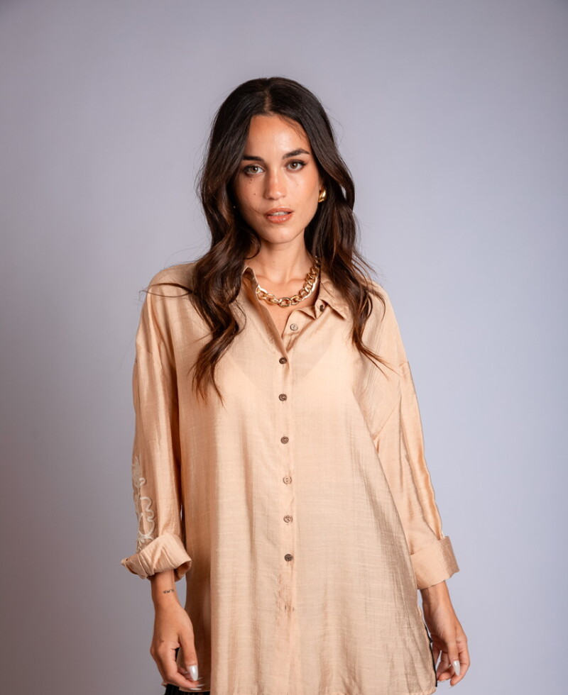 Camisa Mikonos (PRE VENTA) beige