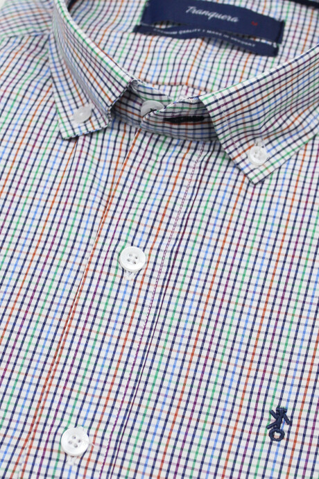 Camisa de Hombre Premium a Cuadros Cuadros Colores 3