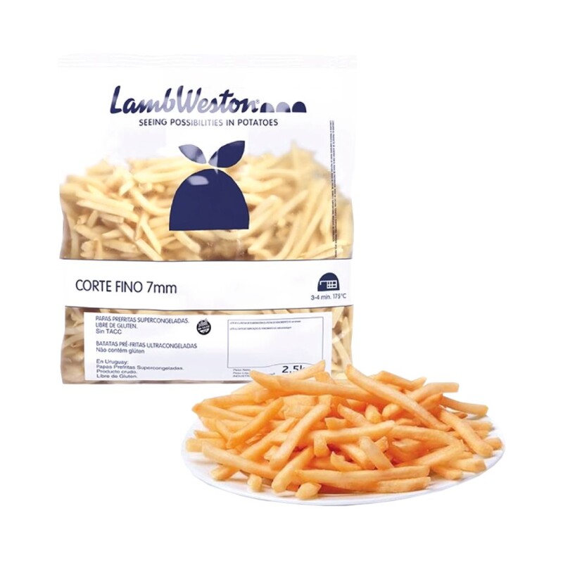 Papas fritas corte Fino Lamb Weston - 2,25 kg Papas fritas corte Fino Lamb Weston - 2,25 kg