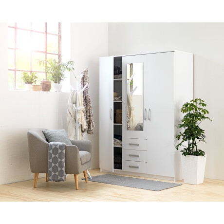 Armario Vellerup 151X200 Combi Blanco