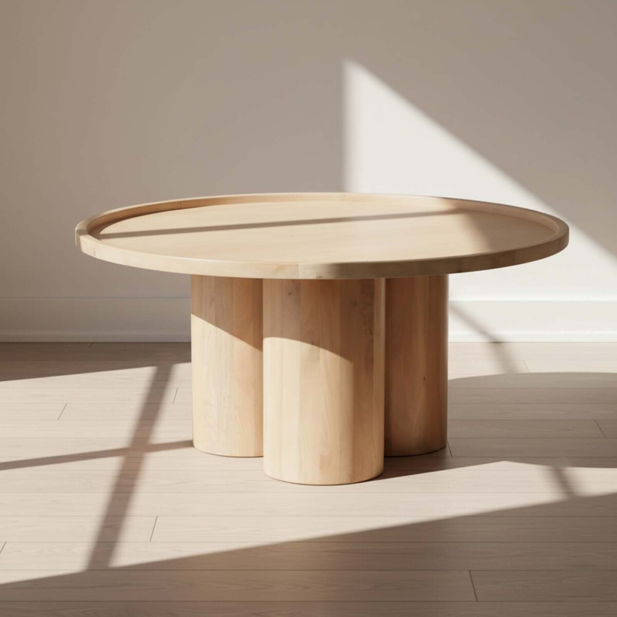 MESA RATONA - MDF-Y-MADERA NATURAL-BEIGE CYLINDER NATURAL 