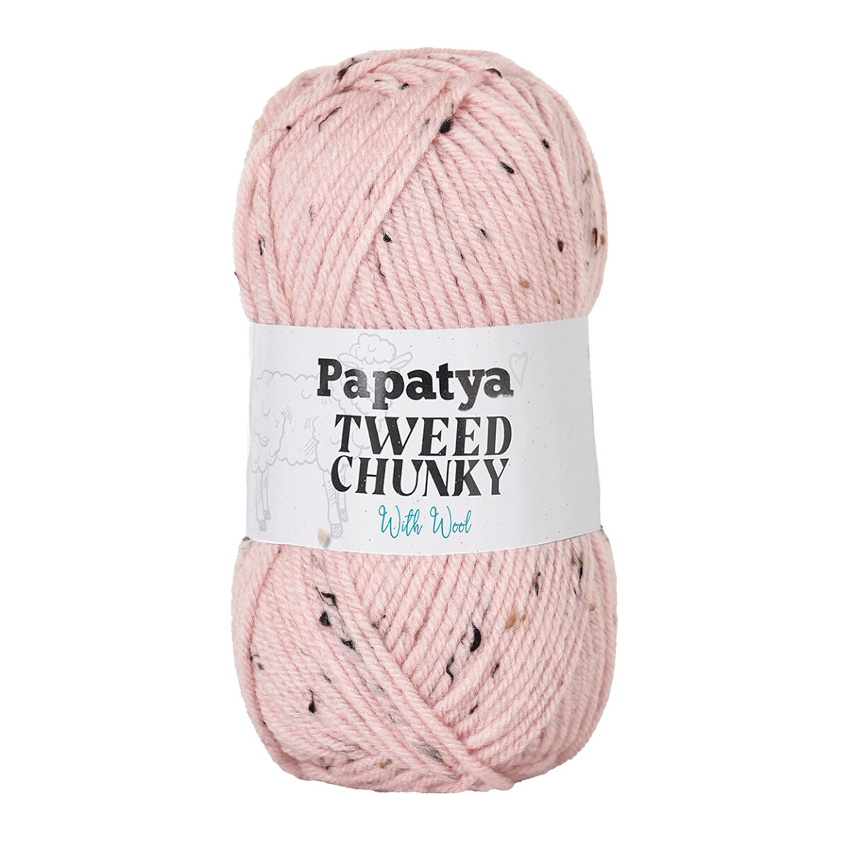 tweed chunky - rosa claro 