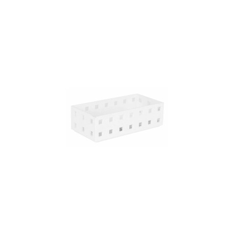 Contenedor organizador plastico 14x7x4cm Blanco