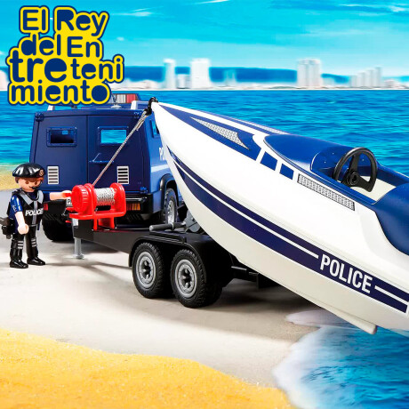 Playmobil 70534 Camioneta Policia + Lancha 90pcs Playmobil 70534 Camioneta Policia + Lancha 90pcs