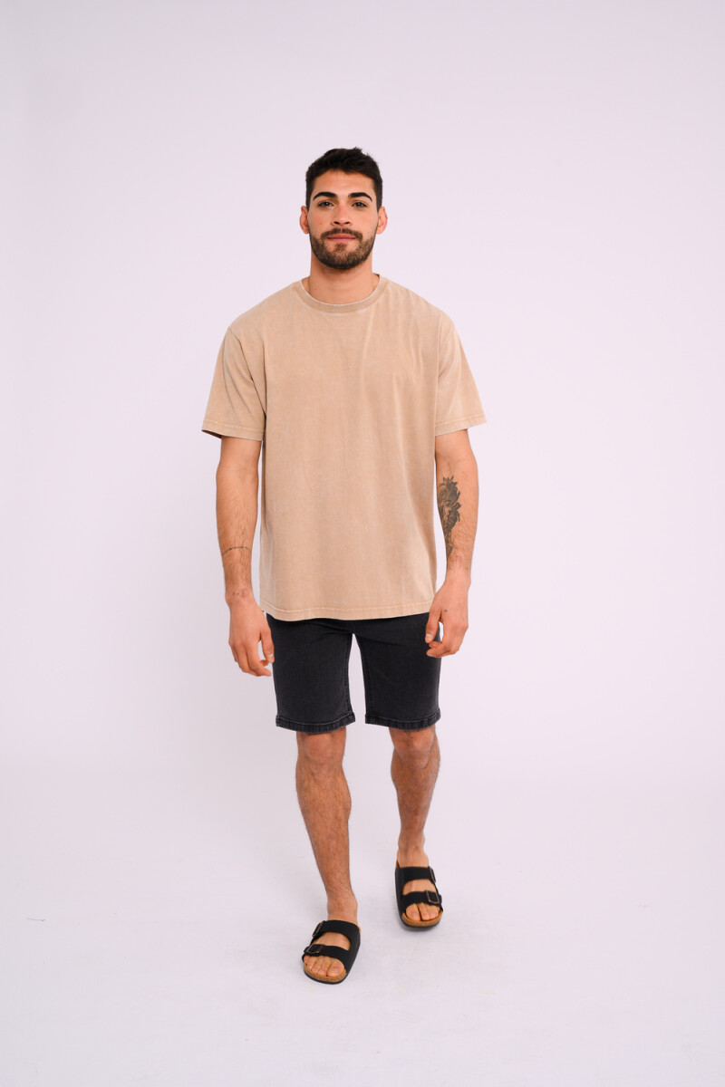 Bermuda de jean Negro