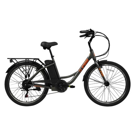 Bicicleta Eléctrica De Paseo S-pro E-strada Rodado 26 Gris