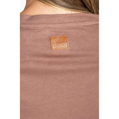 Remera Algodon Combinada Mocha