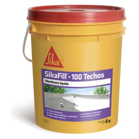 Membrana Líquida Sikafill -100 Techos 4kg Blanco Membrana Líquida Sikafill -100 Techos 4kg Blanco
