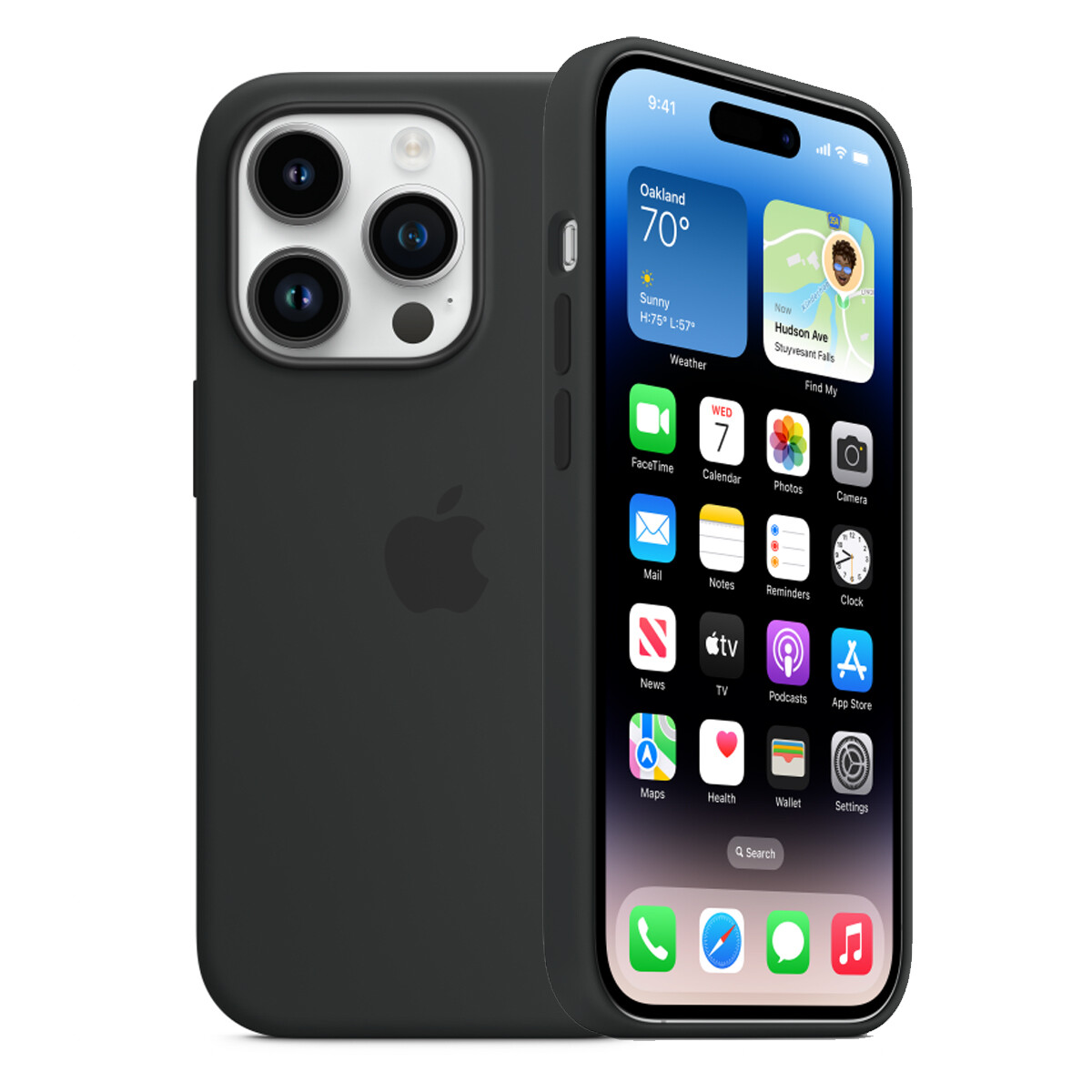 Funda De Silicona Apple Iphone 14+ Magsafe - CASE IPHONE 14 PLUS MAGSAFE NEGRO DF 