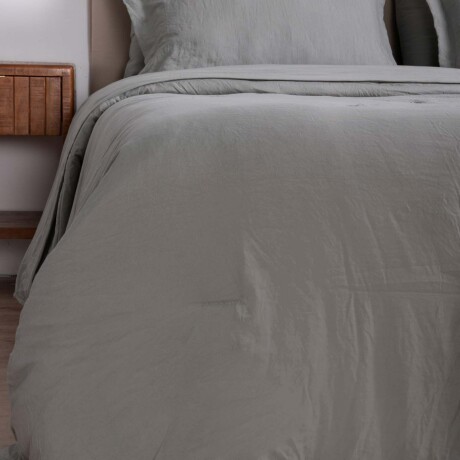 SET ACOLCHADO 2 PLAZAS POLIESTER VERDE PREWASHED