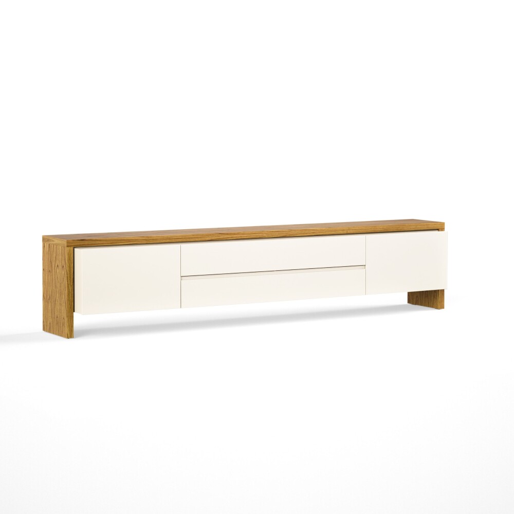 Rack de TV NORD 2.2 - Linea Manhattan Off White / Cinamomo