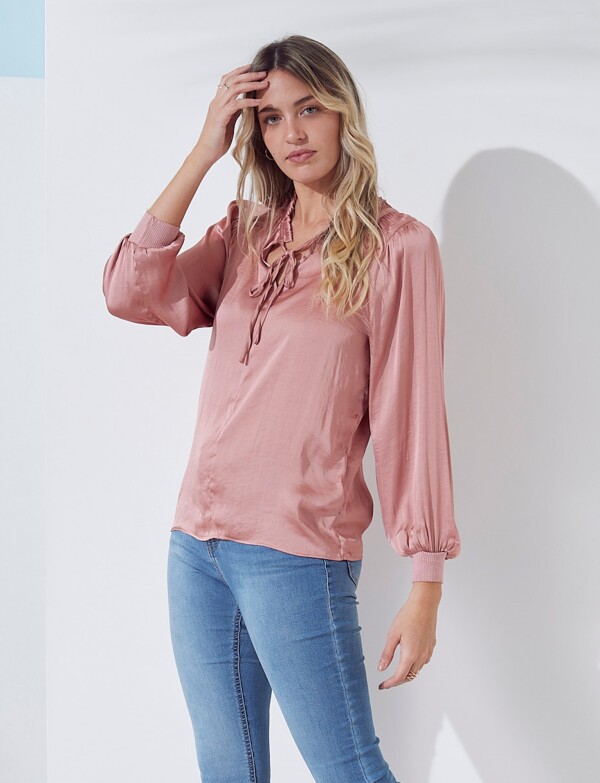 Blusa Satén ROSA