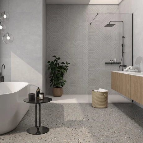 Porcelanato Terrazo Mate 60X120Cm Piso Pared 000