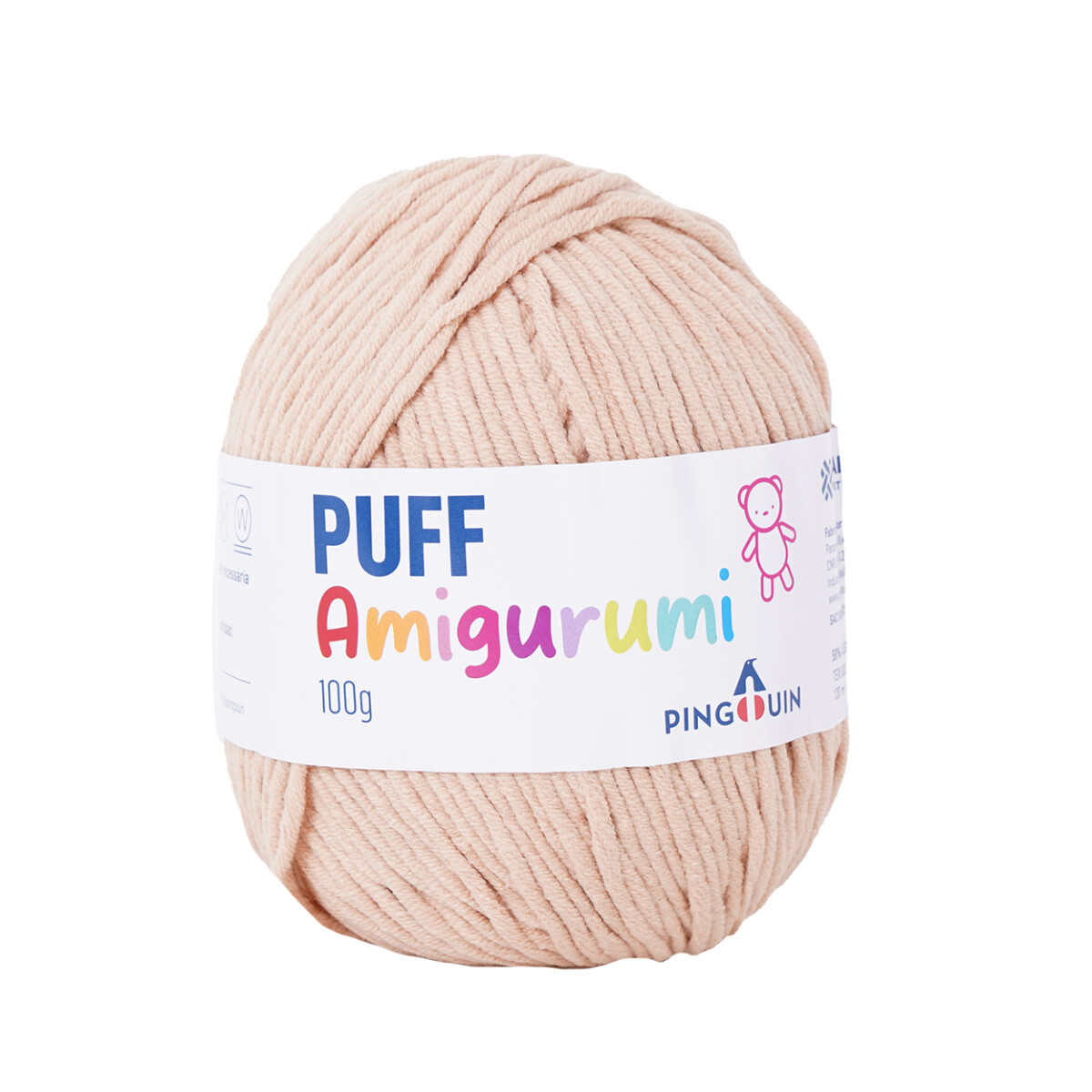 Puff Amigurumi - palha 