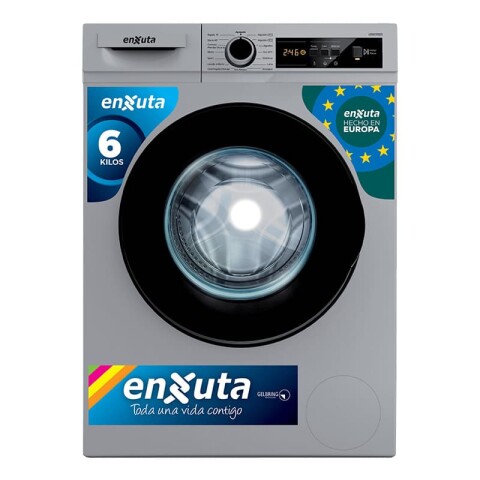 Lavarropa Automático Carga Frontal 6 kg - Silver - Turquía -- Enxuta -- LENX765DS Lavarropa Automático Carga Frontal 6 kg - Silver - Turquía -- Enxuta -- LENX765DS