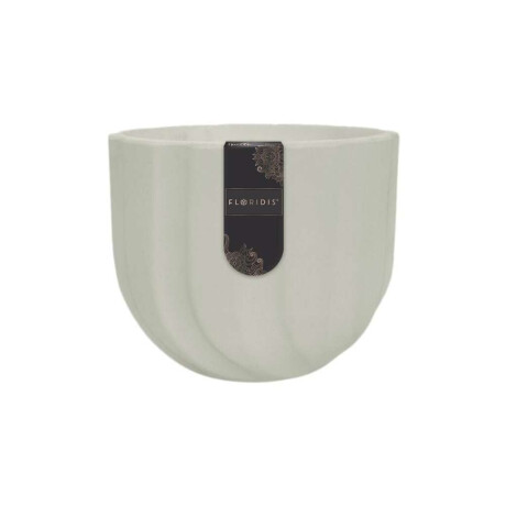 MACETA SPELLO ONDULATO 15X15CM BLANCA