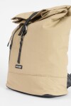 Mochila zipper de tela beige