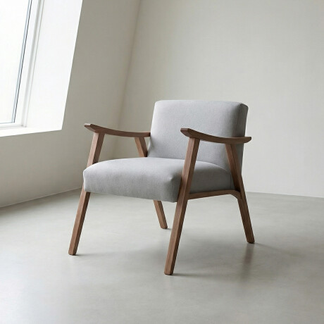 Butaca Ravena - Tela Rústica 291-G2 (Ceniza)