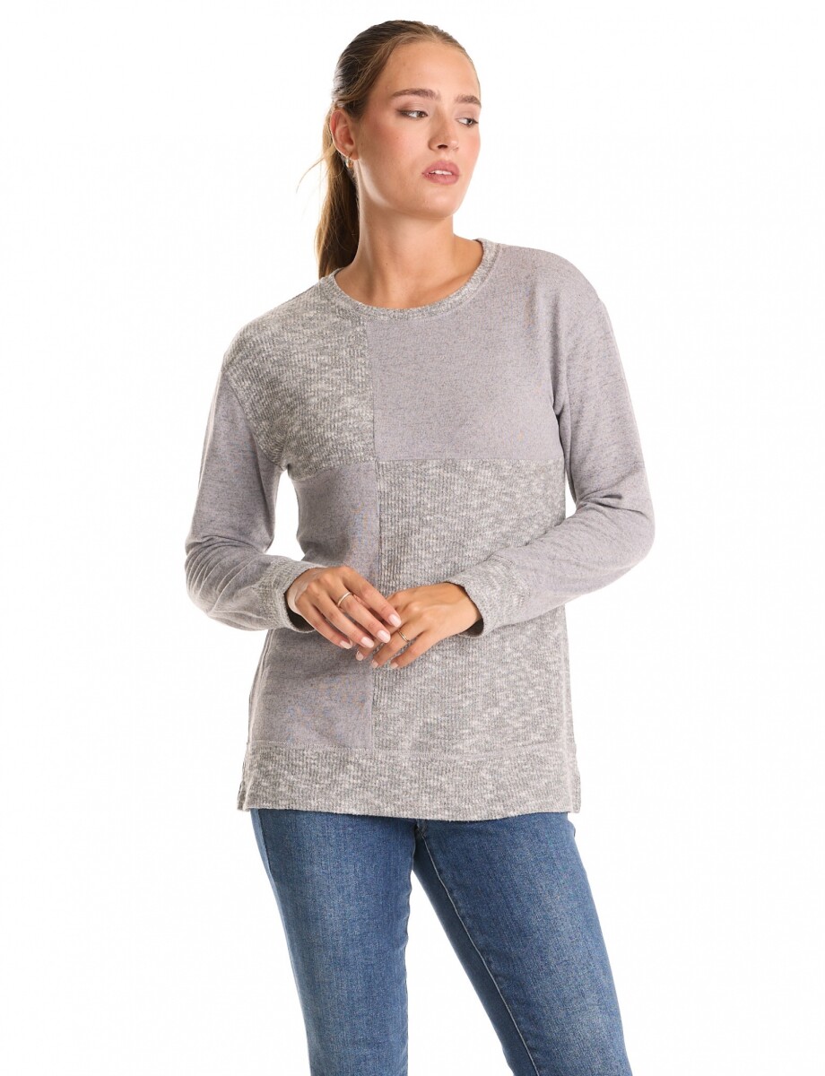 Buzo Combinado - Gris 