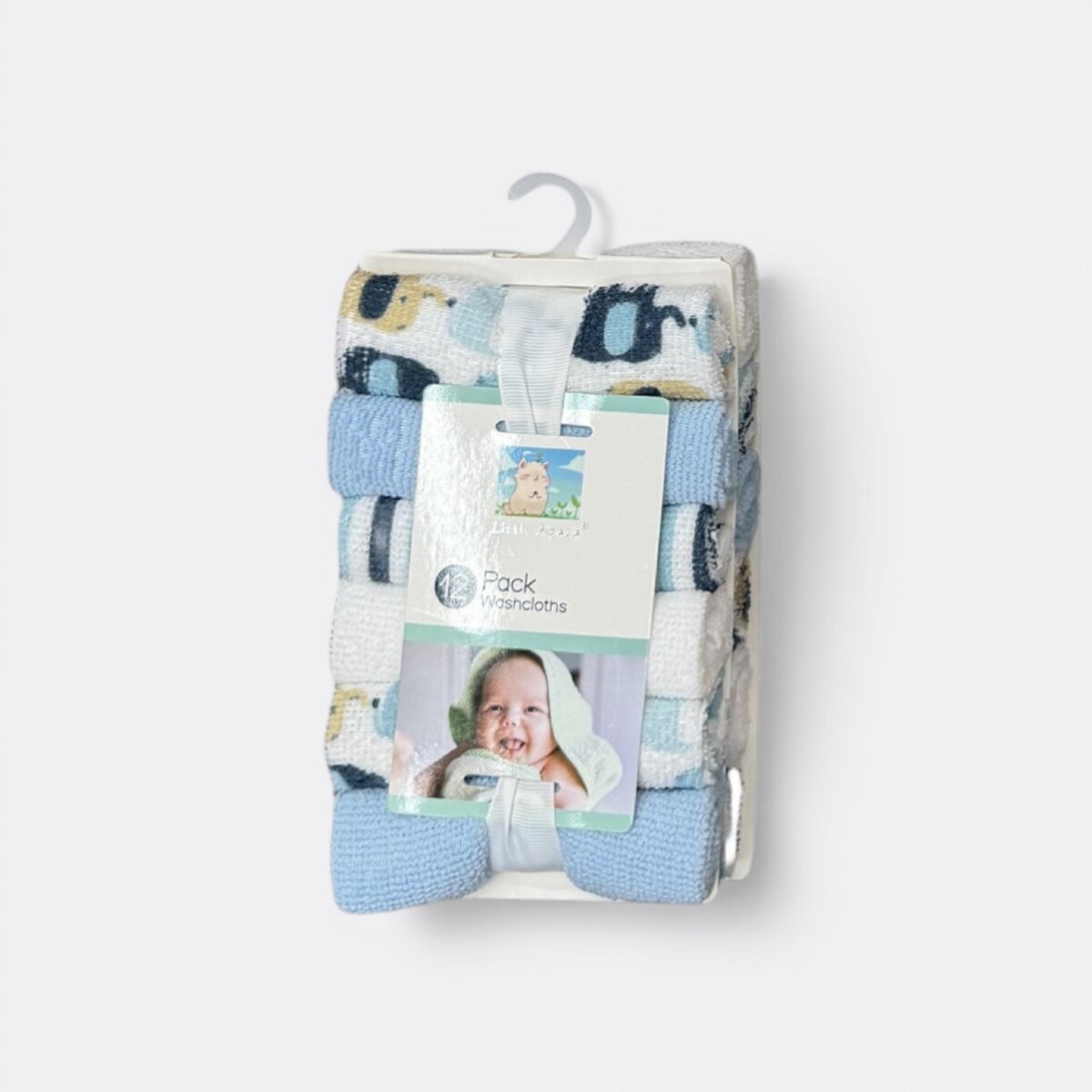 Babitas De Bebé Pack X12 Colores - Celeste Y Blanco 