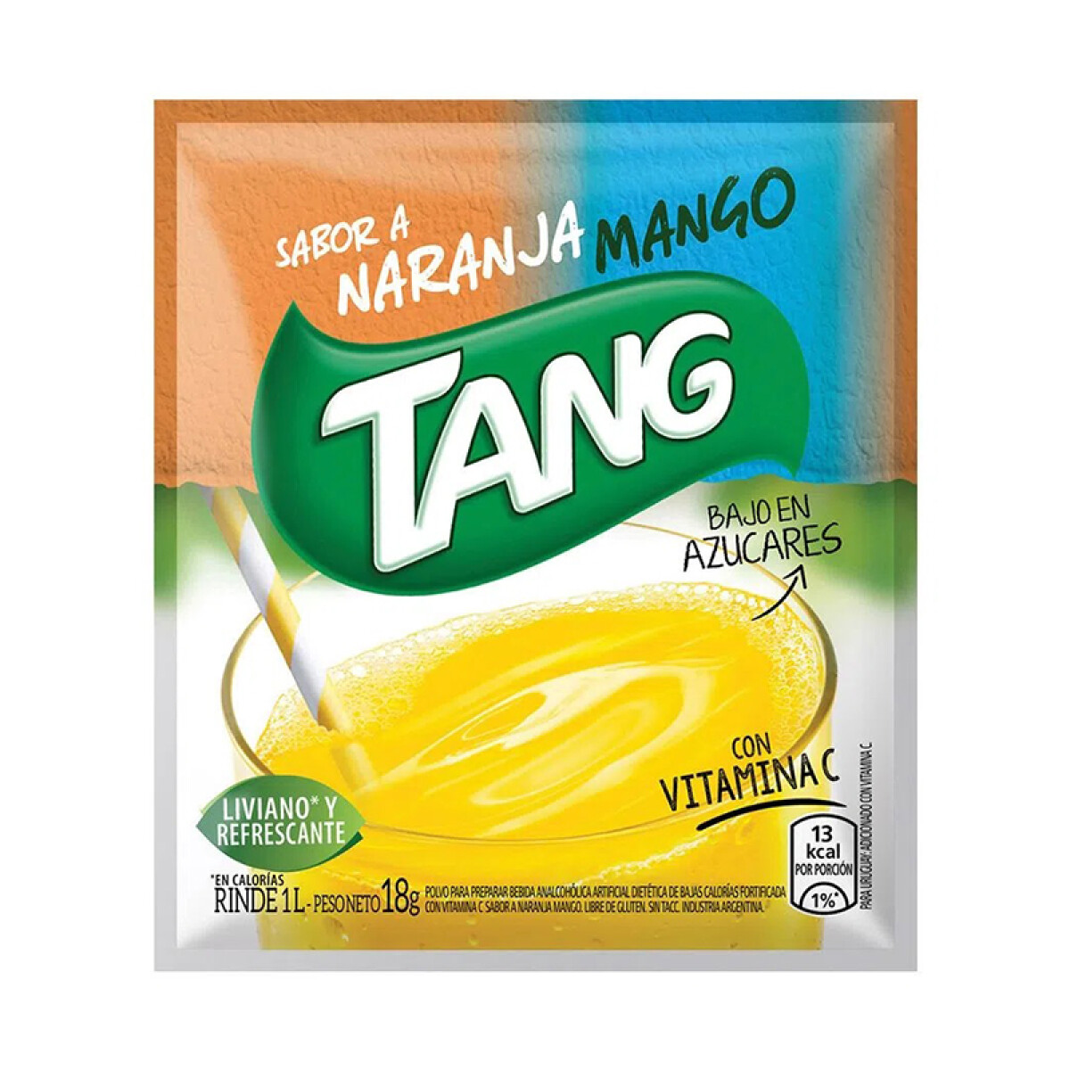 Jugo TANG 18g Pack 20 Unidades - Naranja Mango 