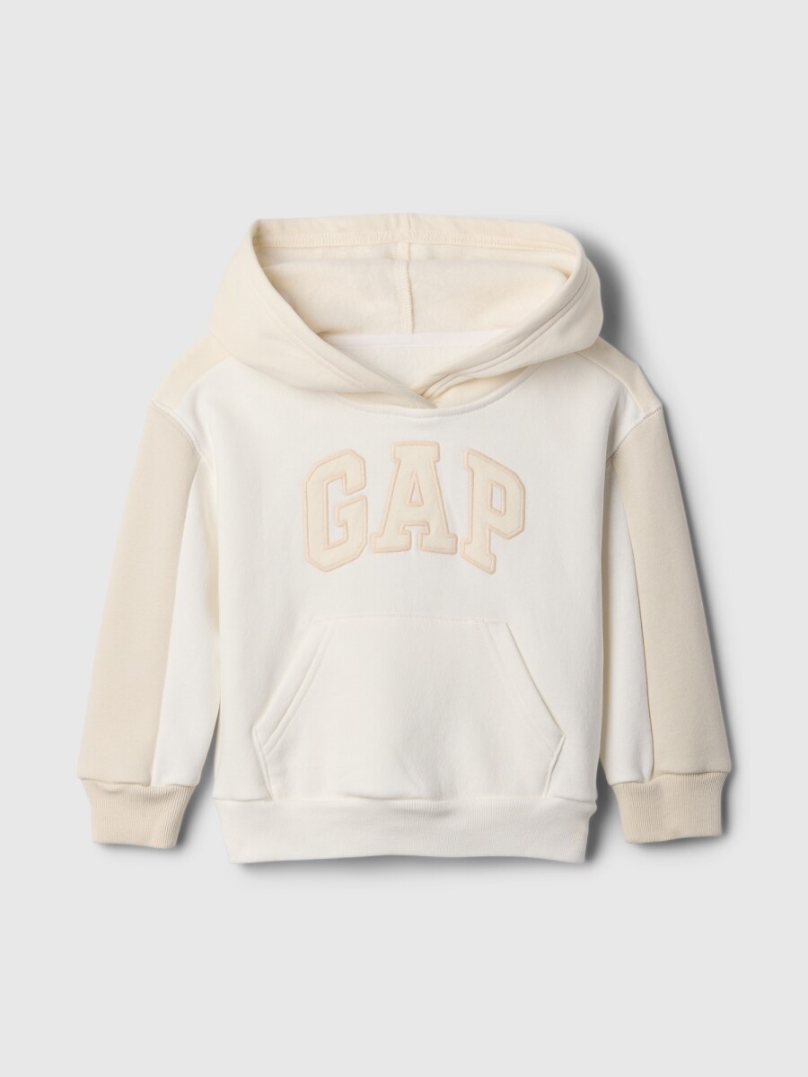 Buzo Canguro Logo Gap Toddler Niño - New Off White 