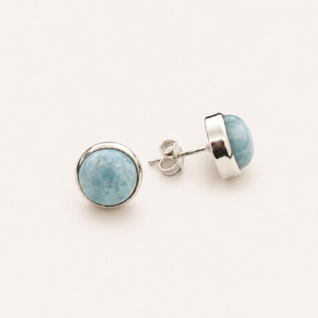 Caravanas Button N°2 - Plata 925 Caravanas Button N°2 - Plata 925