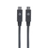 Manhattan cable USB-C a USB-C 2M Black Manhattan cable USB-C a USB-C 2M Black