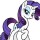 Peluche pequeño pony Rarity