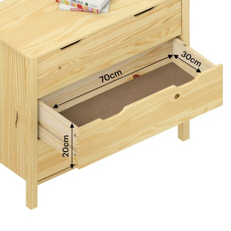 CÓMODA MADERA NATURAL-BEIGE FOREST