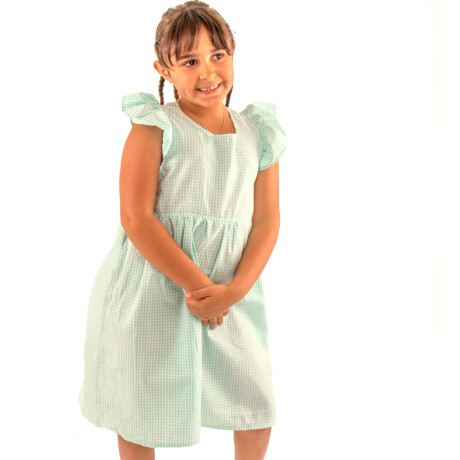 Vestido peto de niña Verde