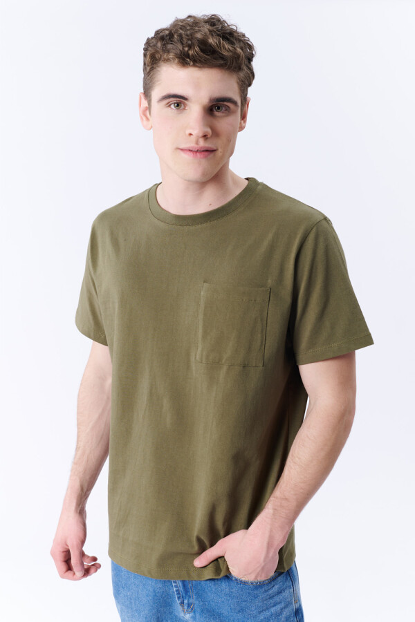 Remera Bolsillo Verde