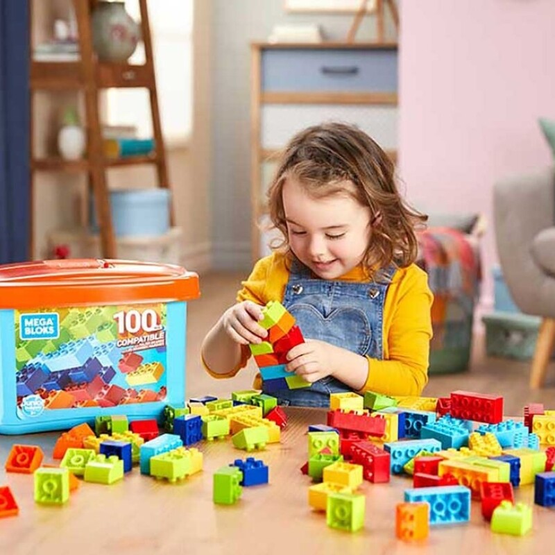 Mega Caja De Construcción Mini 100 Piezas MEGA BLOKS - MEGA CAJA DE CONSTRUCCIÓN MINI 100 PIEZAS
