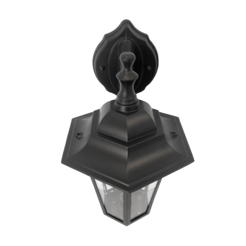 Farol colonial negro de 6 caras sur 1xE27 60W IP44 AI0194