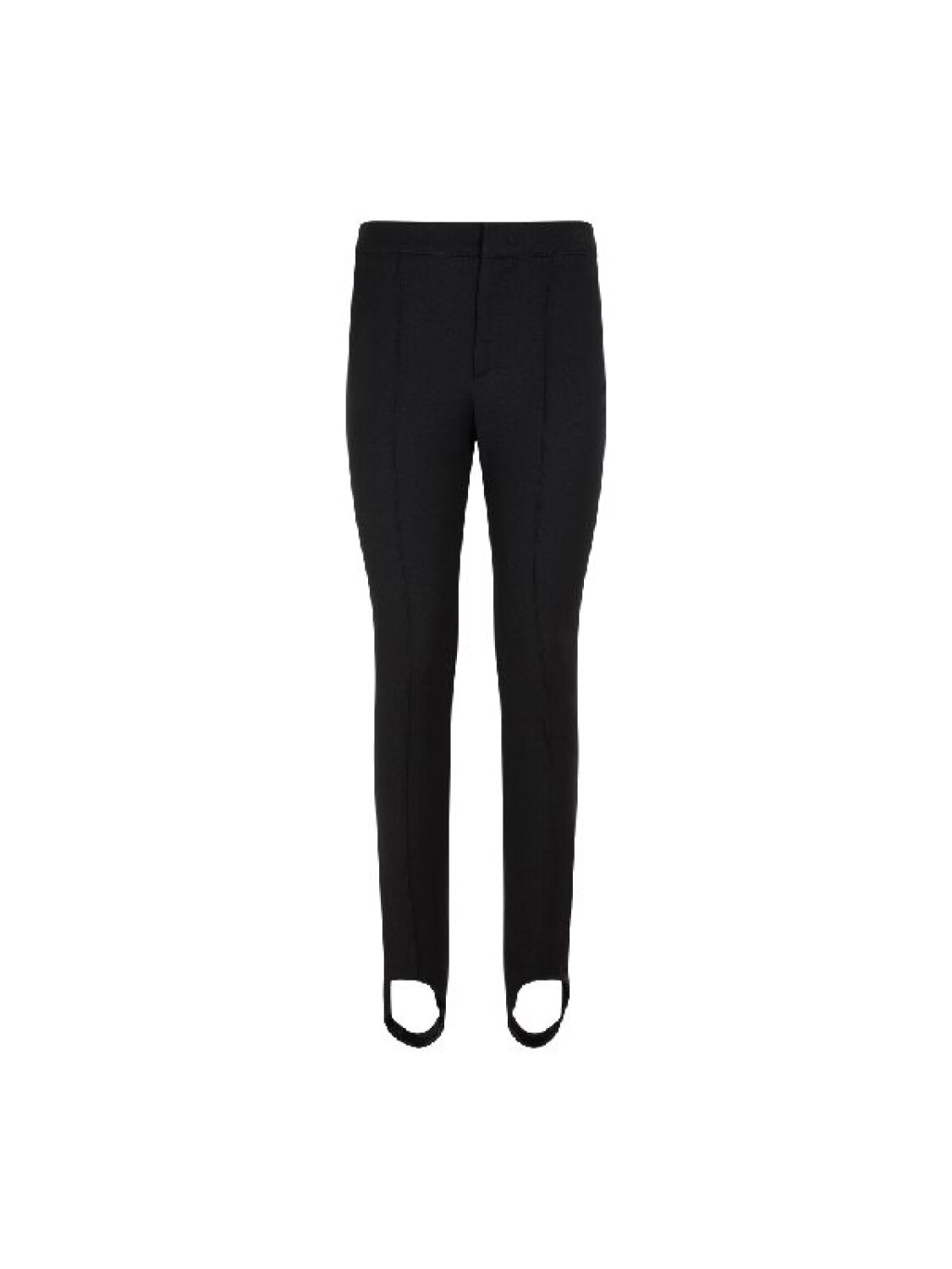 Moncler -Pantalón de nylon ajustado con estribos Negro