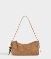Bandolera Suede Chocolate Marron Camel