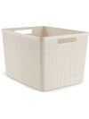Cesta JUTE 20L plástico blanco crudo Cesta JUTE 20L plástico blanco crudo