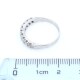 Anillo oro 18k blanco y brillantes Anillo oro 18k blanco y brillantes