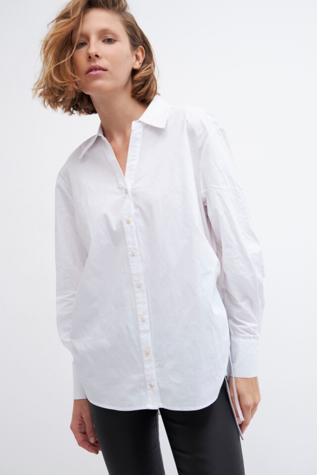 Camisa oversized blanco