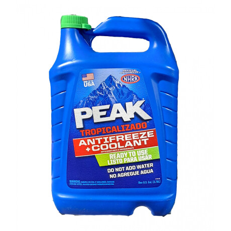 REFRIGERANTE - ANTICONGELANTE 17% VERDE TROPICAL LISTO 3.78LTS PEAK REFRIGERANTE - ANTICONGELANTE 17% VERDE TROPICAL LISTO 3.78LTS PEAK