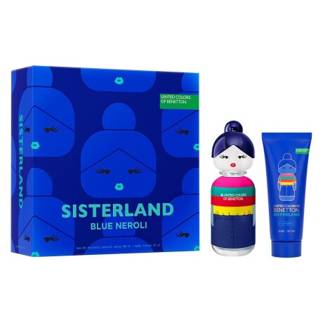 Set para Mujer Benetton Sisterland Blue Neroli Edt 80ml + Body Lotion 75ml Set para Mujer Benetton Sisterland Blue Neroli Edt 80ml + Body Lotion 75ml