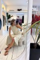 Vestido Ecos Crudo
