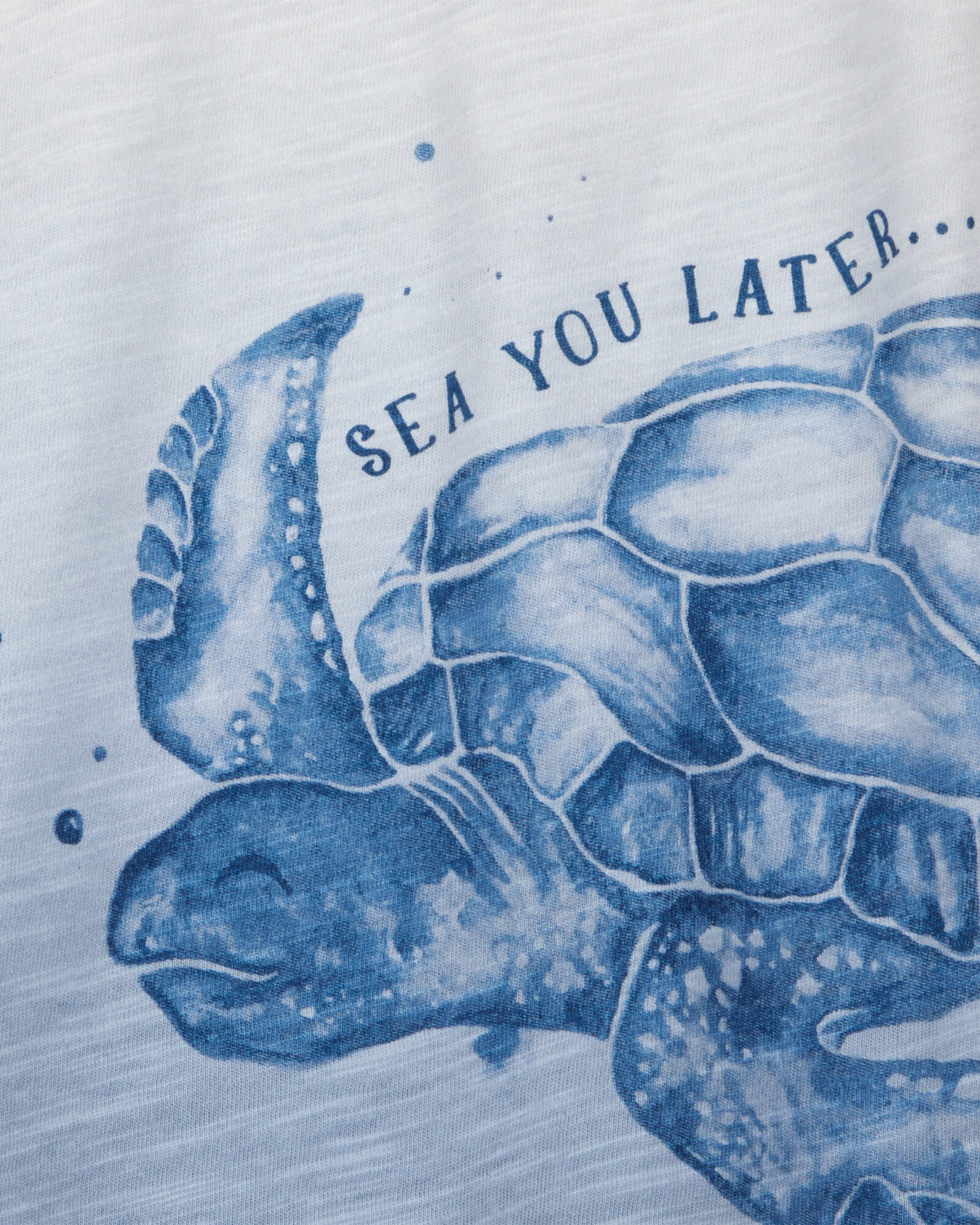 Remera de algodón, manga corta, estampa tortugas Remera de algodón, manga corta, estampa tortugas