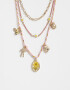 Collares Cortos Flores atrapadas Collares Cortos Flores Atrapadas - Dorado
