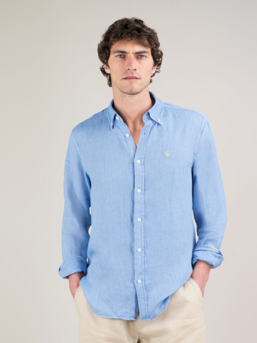 Camisa Lino El Ganso - Azul 